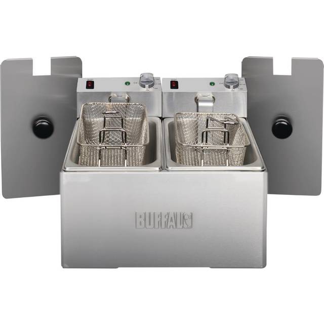 Buffalo Twin Tank Twin Basket 2x3Ltr Countertop Fryer 2x2kW