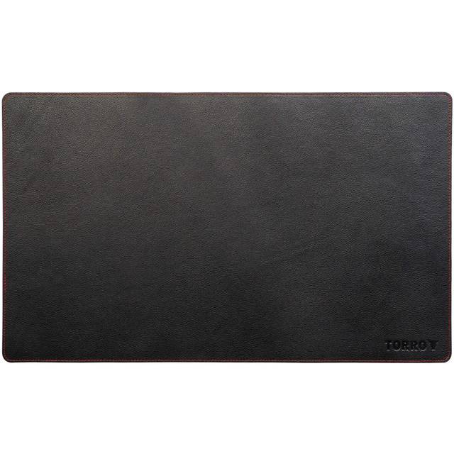Leather Desk Mat (Small - 50x30cm) - Black