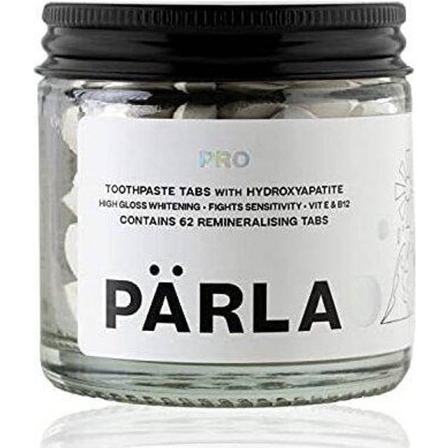 PRLA PRO High Gloss Whitening Sensitive Toothpaste Tabs for Remineralisation with Vitamin B12 - 62 Tabs