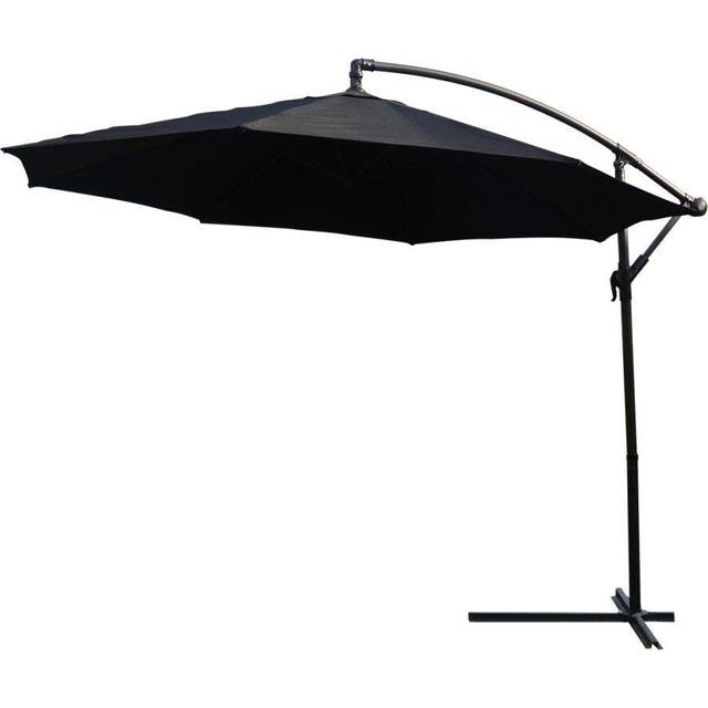 (Black Parasol) KCT 3m Large Garden Cantilever Parasol