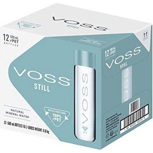 Voss water still artesian water pet bottle (12x500 ml), black