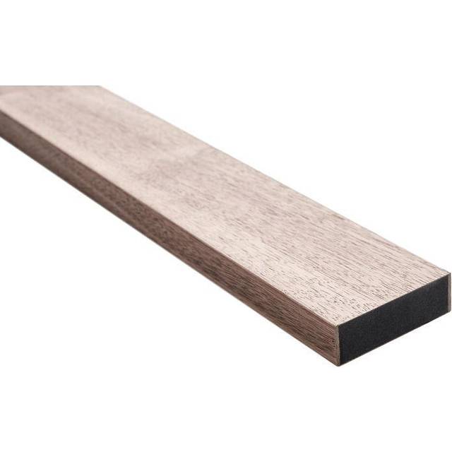 Afslutningsliste eg ubehandlet til akustikpanel19x65x3000mm sort mdf