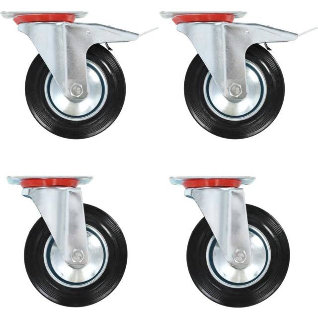 vidaXL 8 pcs Swivel Casters 160 mm
