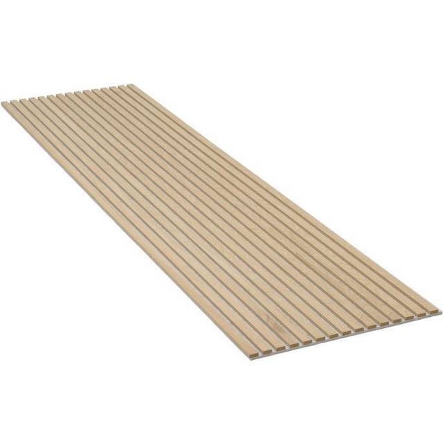 Akustikpanel eg ubehandlet 600x2400x20mm brun mdf og grå filt