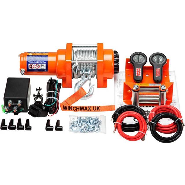 3,000lb 12V Winch. 15m x 5mm Steel Rope.