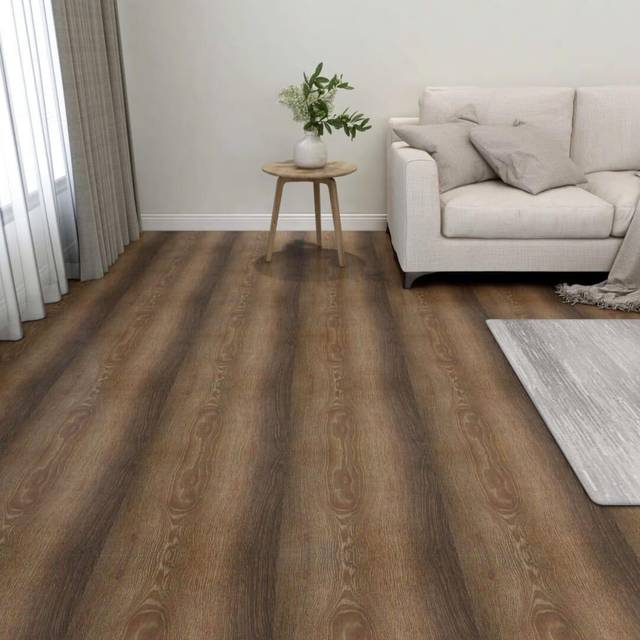 vidaXL Self-adhesive Flooring Planks 55 pcs PVC 5.11 m² Brown