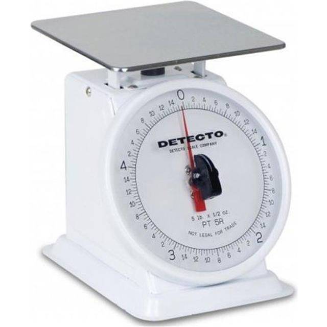 CardinalScales PT-5-SR 5.75 x 5.75 in. Top Loading Rotating Dial Scale with Stainless Steel, 5 lbs