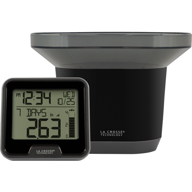 La Crosse Technology 724-1409 Wireless Rain Station   Black
