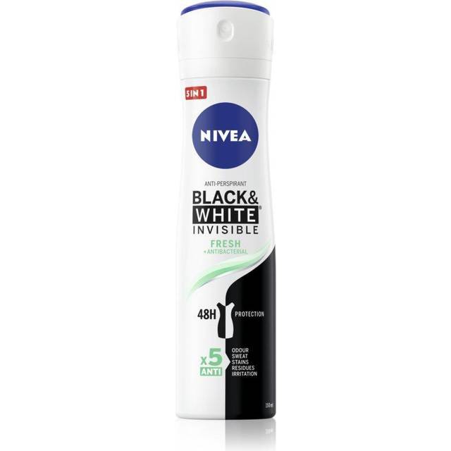 NIVEA Invisible Black & White Fresh Antiperspirant Spray För kvinnor 150 ml