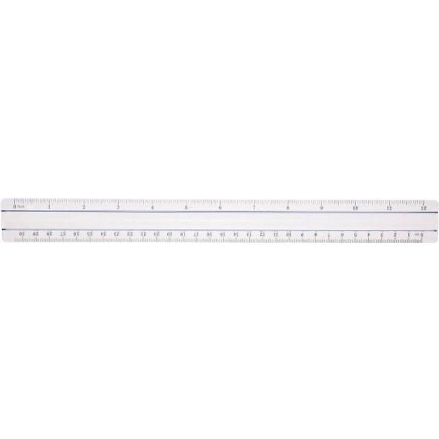 Westcott 15571 Clear Data Processing Magnifying Ruler  12 Inch