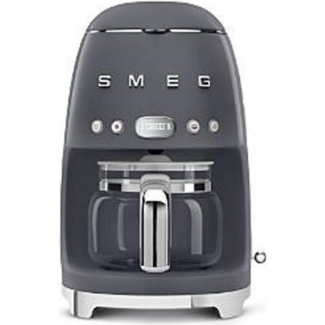 Smeg DCF02GREU Kaffebryggare, Grå, 25.6 x 24.5 x 36.1 cm