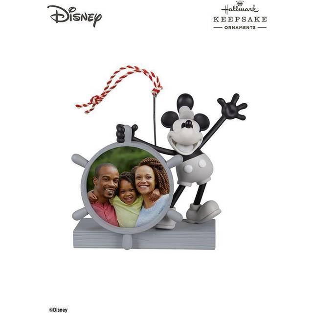 Hallmark Keepsake Plastic Christmas Ornament 2022  Disney Mickey Mouse Ahoy  There! Steamboat Willie
