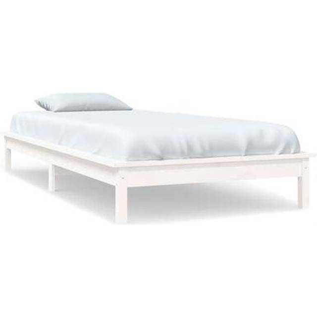 (white, 90 x 200 cm) vidaXL Solid Wood Pine Bed Frame Wooden Bedstead Bed Base Multi Colours/Sizes