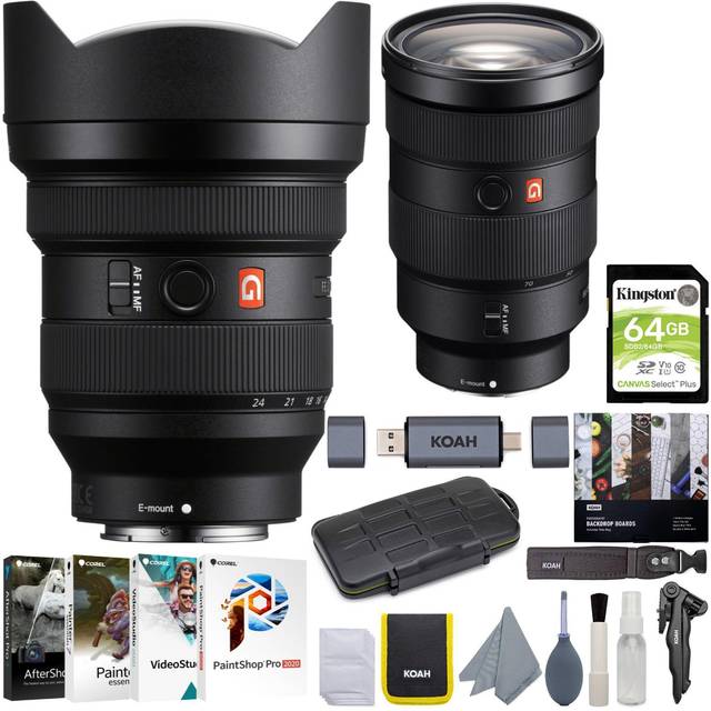 Sony FE 12-24mm f/2.8 G Master Full-Frame Ultra-Wide Zoom Camera Lens in Black