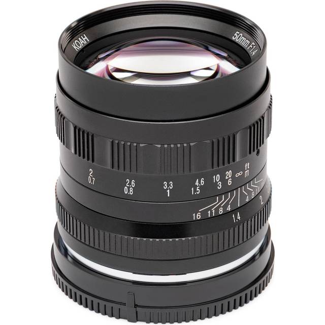 Koah Artisans Series 50mm f/1.4 Large Aperture Manual Focus Camera Lens for Sony E in Black