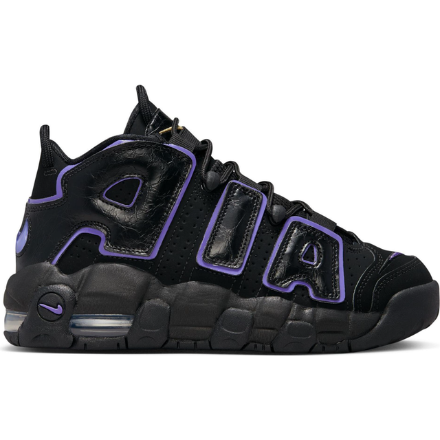 Nike air more uptempo gs black action grape purple kids women casual dx5954-001