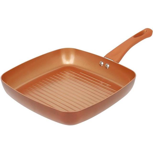 (24cm) Forged Aluminium Ceramic Coated Griddle Pan