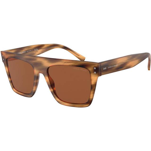 Giorgio Armani AR 8177 592173, SQUARE Sunglasses, UNISEX, available with prescription - Brown