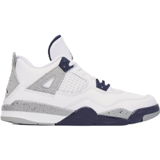Jordan Kids - Air Jordan 4 Midnight Navy sneakers - barn - läder/gummi/Tyg - 13C - Vit