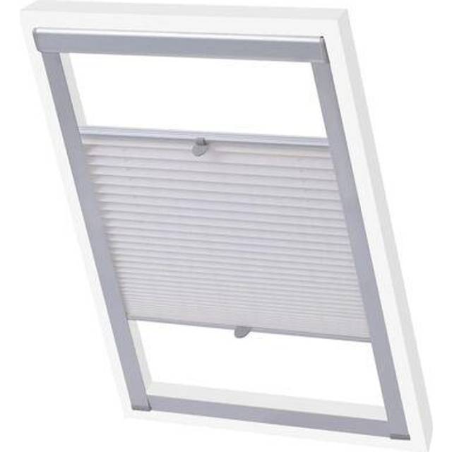 vidaXL Pleated Blinds Cream C04