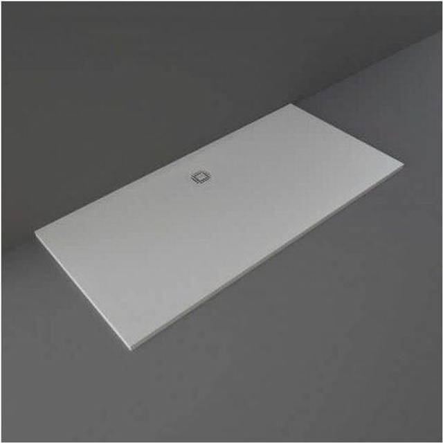 RAK Ceramics Feeling Rectangular Bathtub Replacement Shower Tray | Grey | Stainless Steel | 1700mm x 800mm