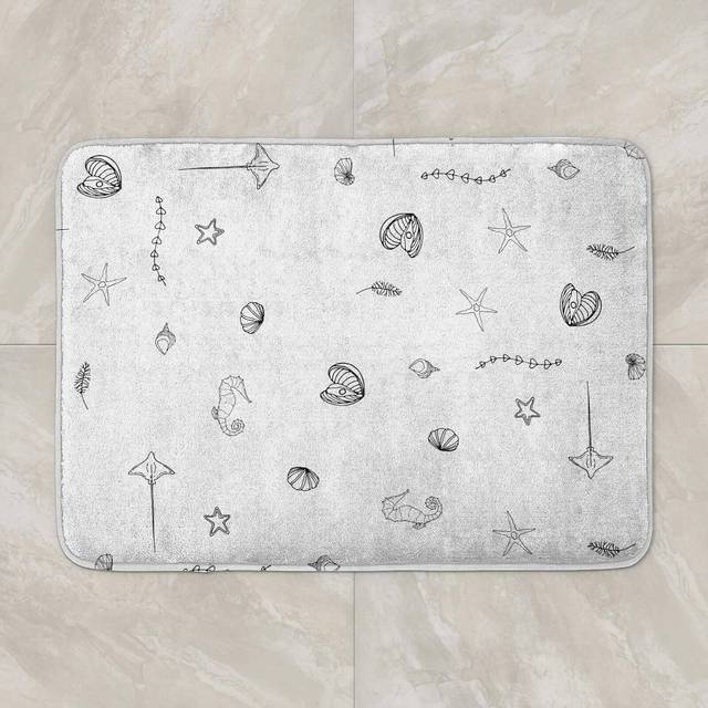 Nautical Pattern Bath Mat