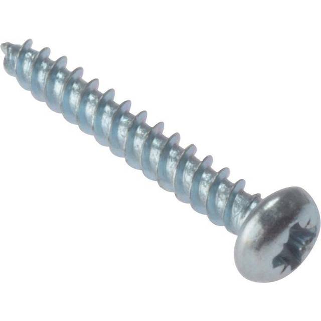 ForgeFix RH348ZP General Purpose PZ Screw Round Head TT ZP 3/4 x 8...