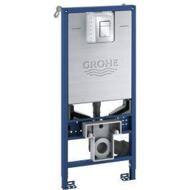 Grohe Rapid SLX WC 1.13m 3in1 Small flush plate, Silver