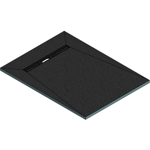 Wet Room Shower Tray Former 1400x900mm Rectangular Level Acess with Linear 600mm End Drain - Live Your Colour