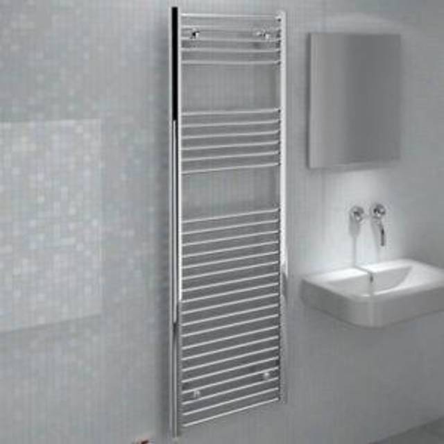 Kudox 400W Straight Electric Towel Rail 500x1500mm, Chrome - KTR400STR5X15C - 346163