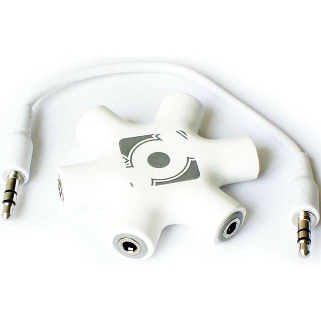 5 Way 3.5mm Stereo Jack Splitter Adapter Multi Headphone Audio Distribution