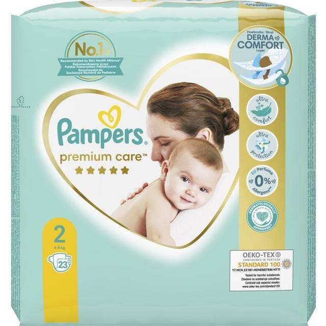 Pampers Premium Care Size 2 engångsblöjor 4-8 kg 23 st.