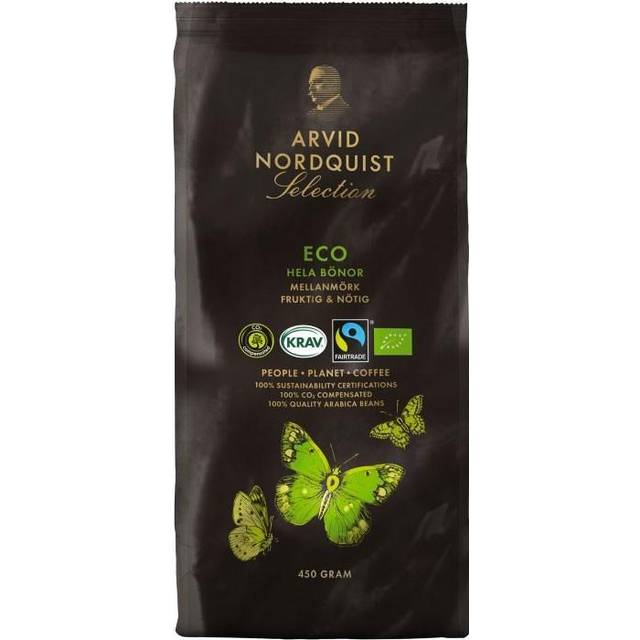 Arvid Nordquist ECO Mellanmörk Kaffe Hela Bönor 450g