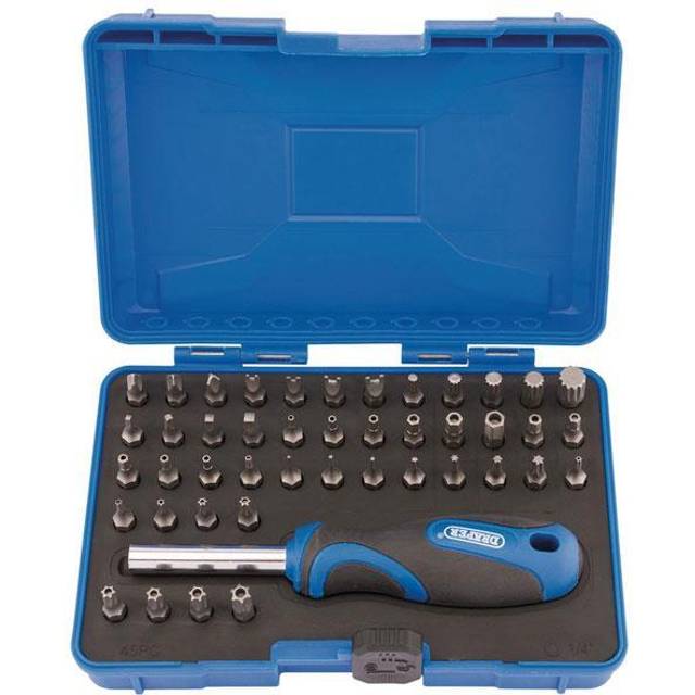 Draper Security Screwdriver Bit and Driver Set (45 piece) - MBH45