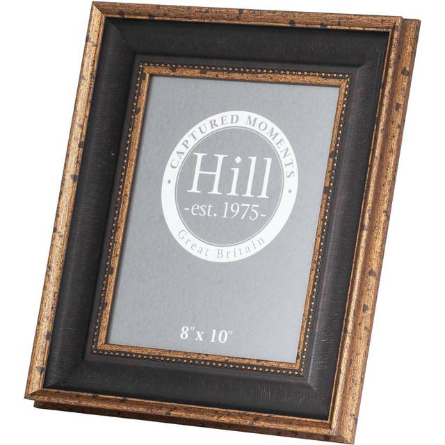 Antique Beaded 8X10 Photo Frame - Wood - L3 x W31 x H36 cm - Black/Gold