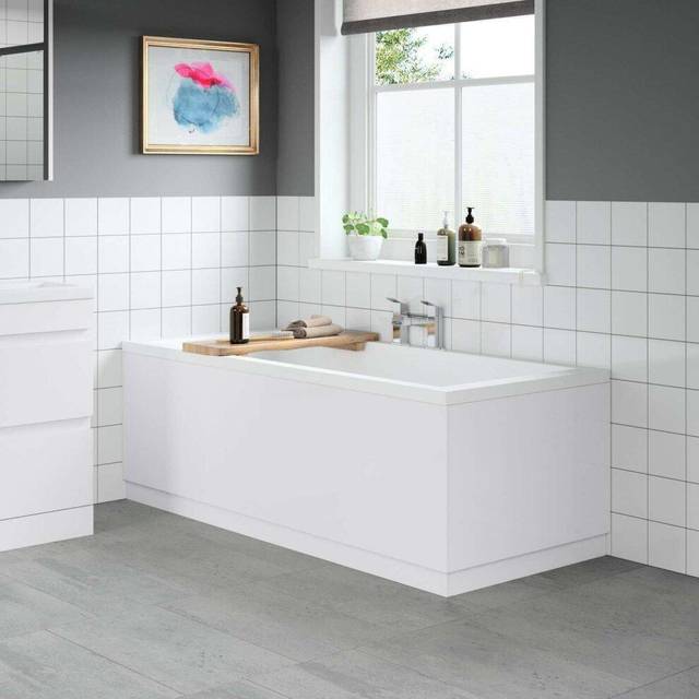 Artis White Gloss MDF Side & End Bath Panel Pack 1700/700mm