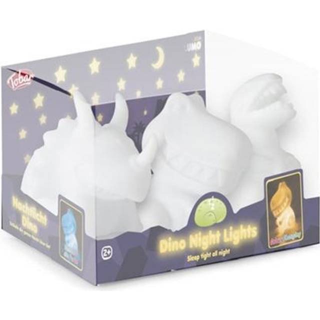 Tobar Battery Operated Colour Changing Dinosaur Night Lights Gift x 3
