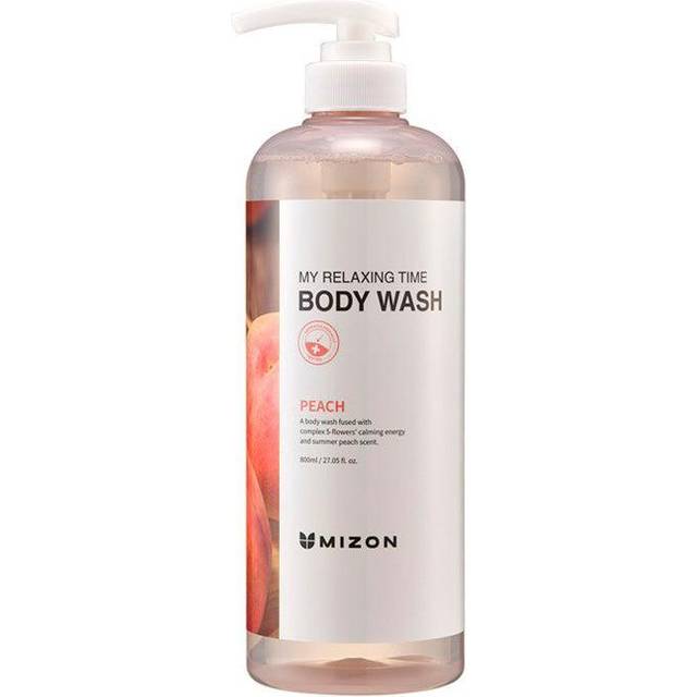 Mizon My Relaxing Time Body Wash, Peach Body Wash, Moisture, Soft