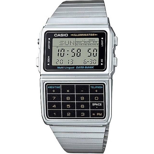Casio Digital Stainless Steel Data Bank Multi-Lingual DBC-611-1DF DBC611-1DF Men's Watch