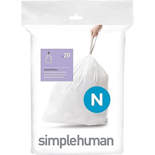 simplehuman Bin Liners, Code N, Pack of 20