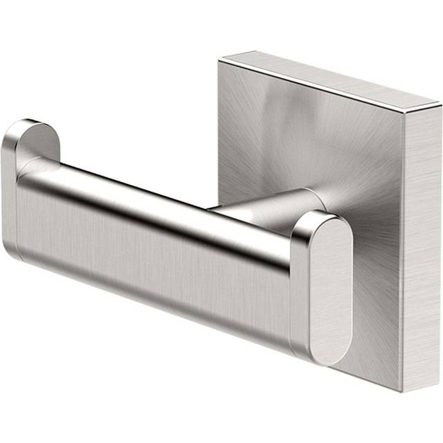 Gatco 4075A Elevate Double Robe Hook  Satin Nickel