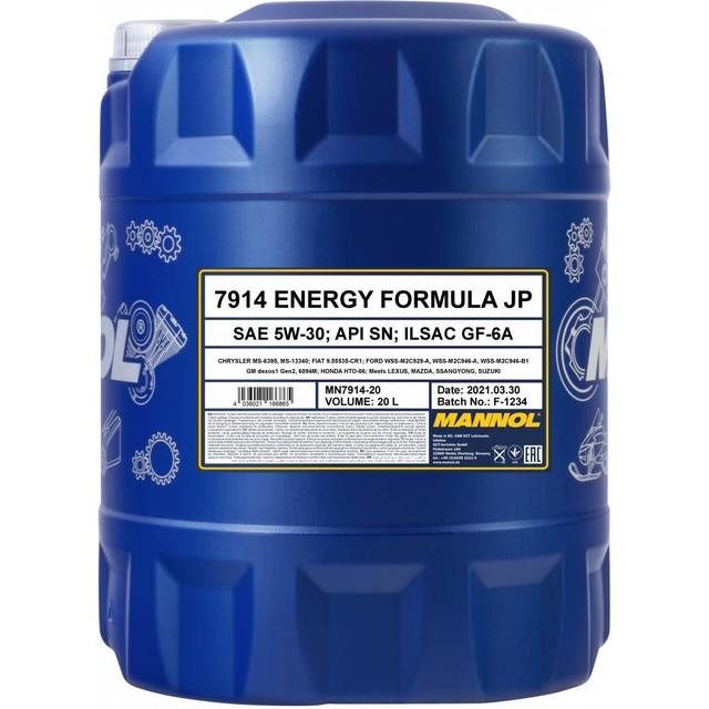 MANNOL Energy Formula JP 5W-30 API SN motorolja, 20 liter