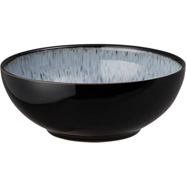 Denby Halo Stoneware Cereal Bowl, 17cm, Black/Multi