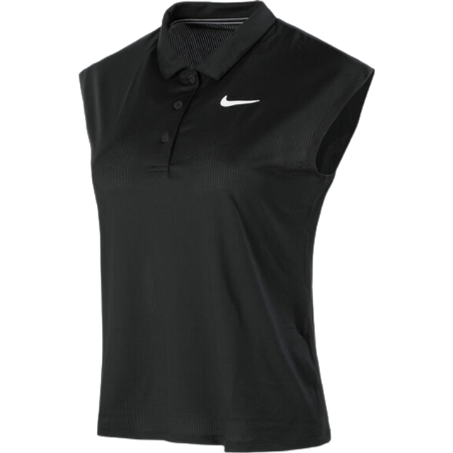 Nike dam W Nkct Df Vctry pikétröja, svart/vit, M