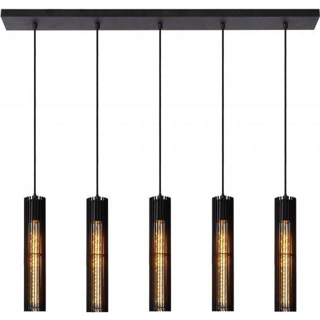 Lucide Lionel 5 Light Bar Ceiling Pendant - Black