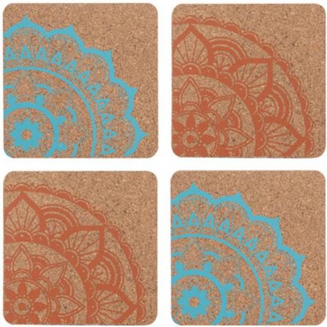 Typhoon World Foods Set Of 4 Cork Coasters