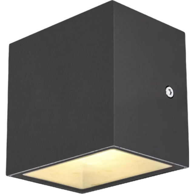 SLV Sitra Cube Wl LED Outdoor Surface-Mounted Wall And Ceiling Light Anthracite IP65 3000K