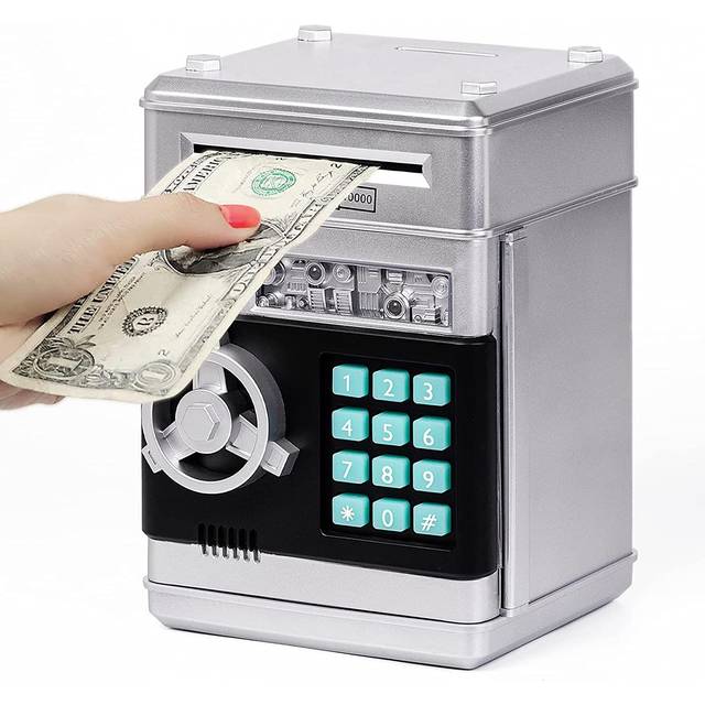 Money Box for Kids Ages 3-12,Electronic ATM Money Safe for Kids Money Bank Piggy Bank for Boys Girls ATM Password Money Safe Savings Money Box for
