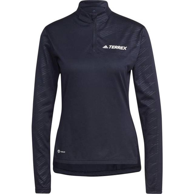 Adidas Women's Terrex Multi Half-Zip Tee Wonred, XS