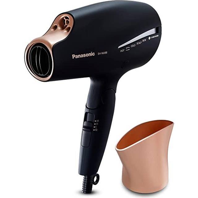 Panasonic EH-NA98 Nanoe & Double Mineral Advanced Hair Dryer Limited Edition Gift Set, with Round Styling Brush and Travel bag (reduces split end